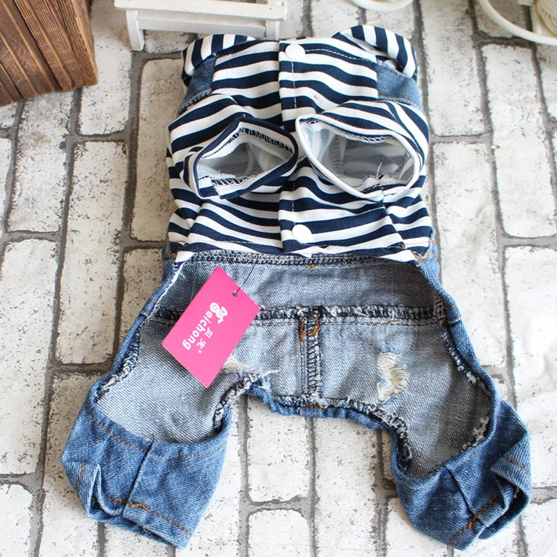 Pet Denim Jumpsuit