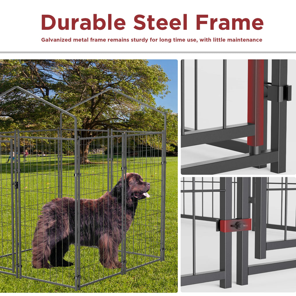 Large Dog Kennel with UV Protection