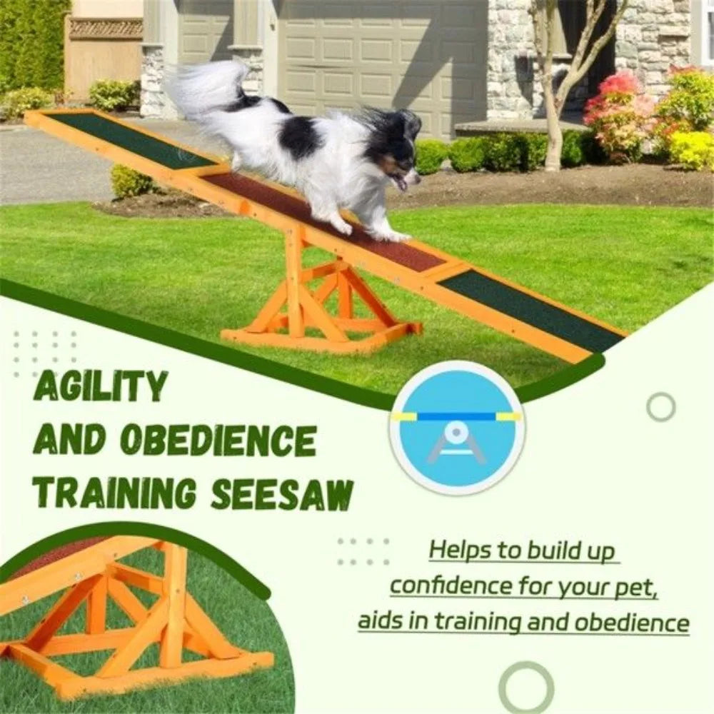 Dog Agility Ramp, Pet Seesaw