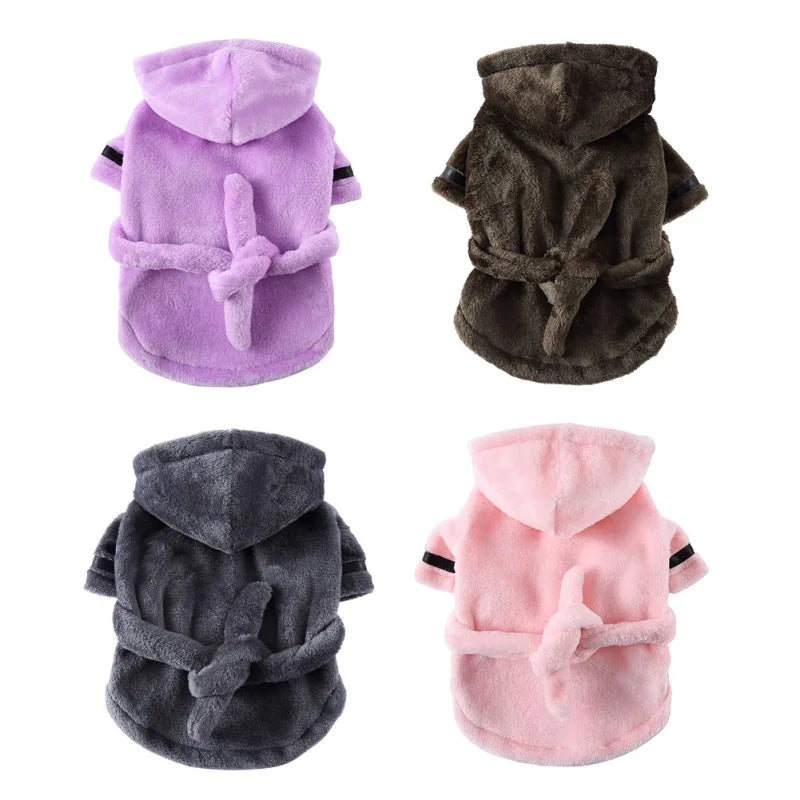 Pet Bathrobe with Hood