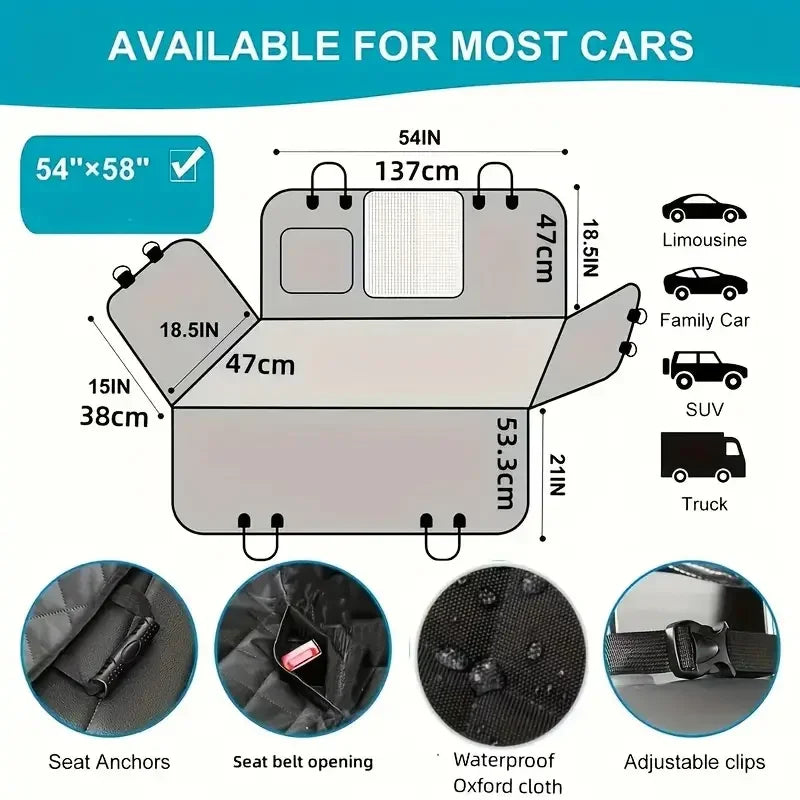 Dog Car Seat Cover - Waterproof