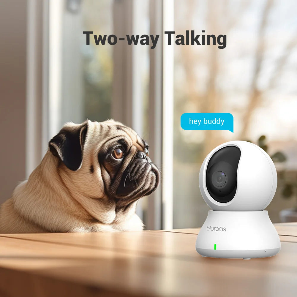 Pet WiFi Indoor Camera, 360° w/Phone App, 2-Way Talk