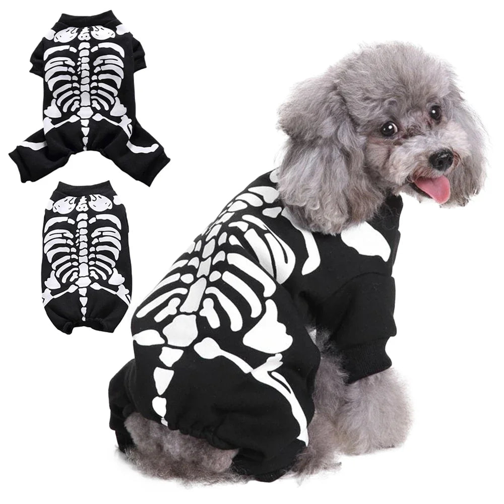 Skeleton Dog Halloween Costumes