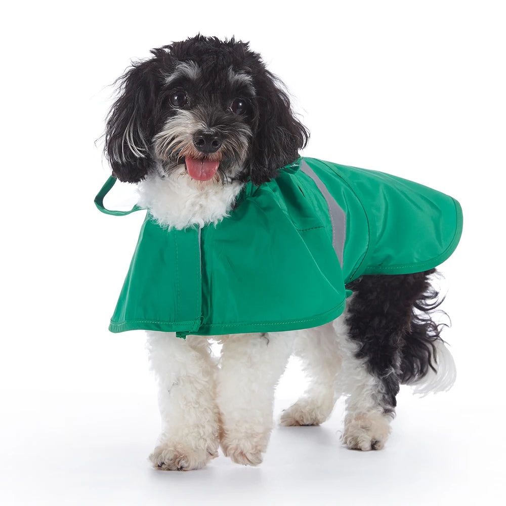 Fashionable Reflective Dog Raincoat