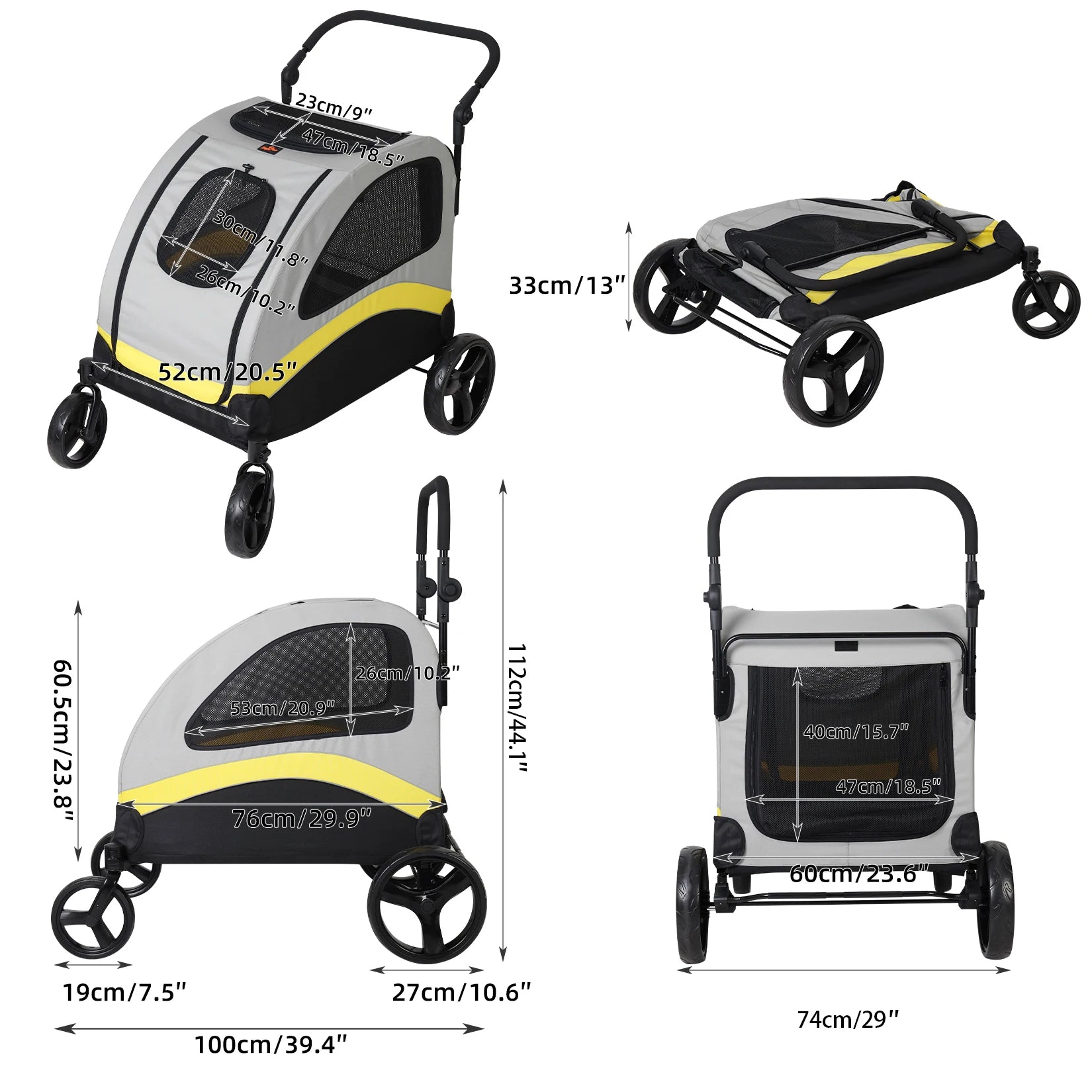 Heavy Duty Large Dog Stroller