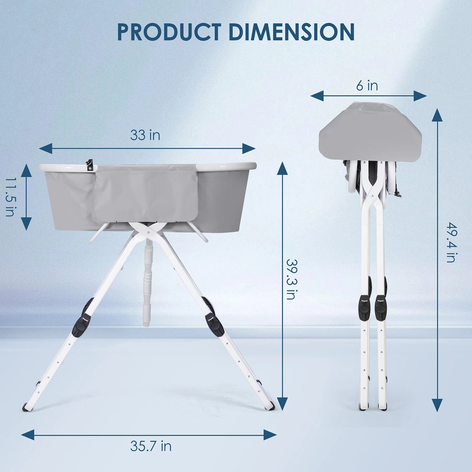 Portable Dog Bathtub with Stand
