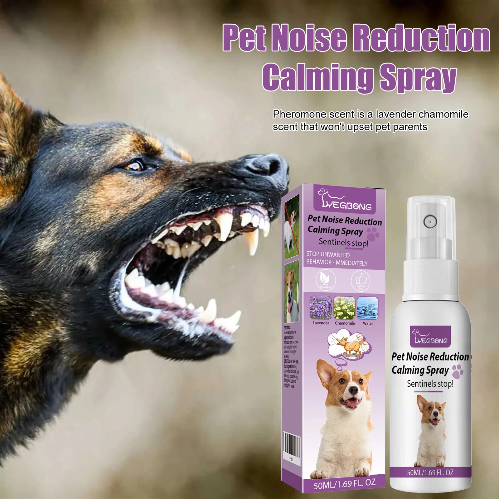 Reduce Excitability Pet Spray Relief