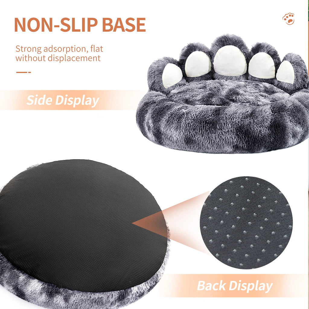 Comfy Pet Bed Paw Shape