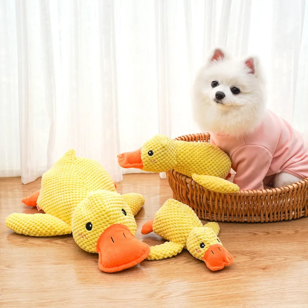 Plush Dog Calming Toy - Bite Resistant