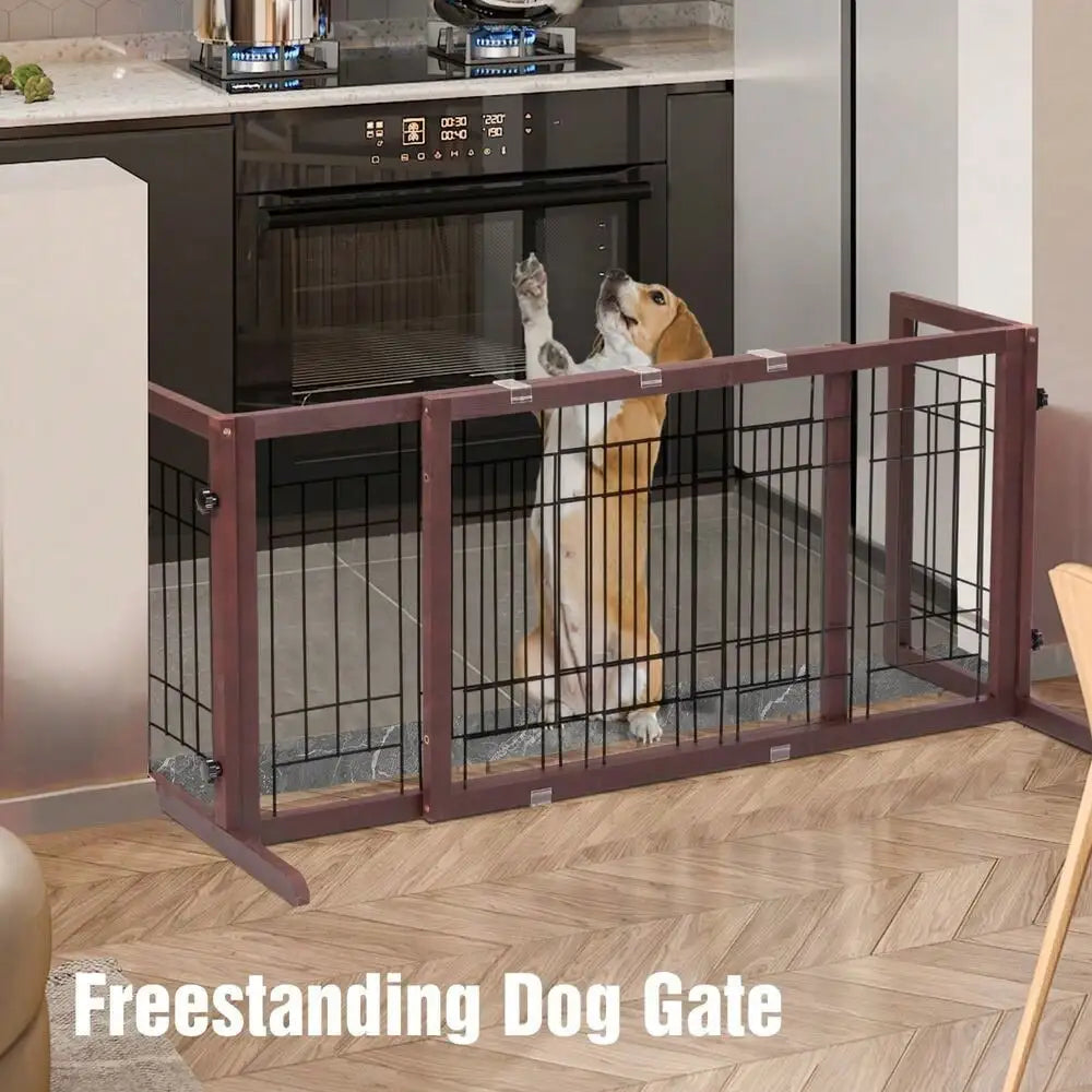 Freestanding  Foldable Pet Gate