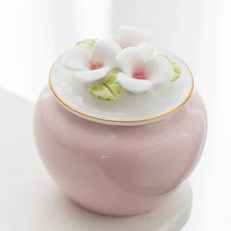 Handmade Floral Pet Urn