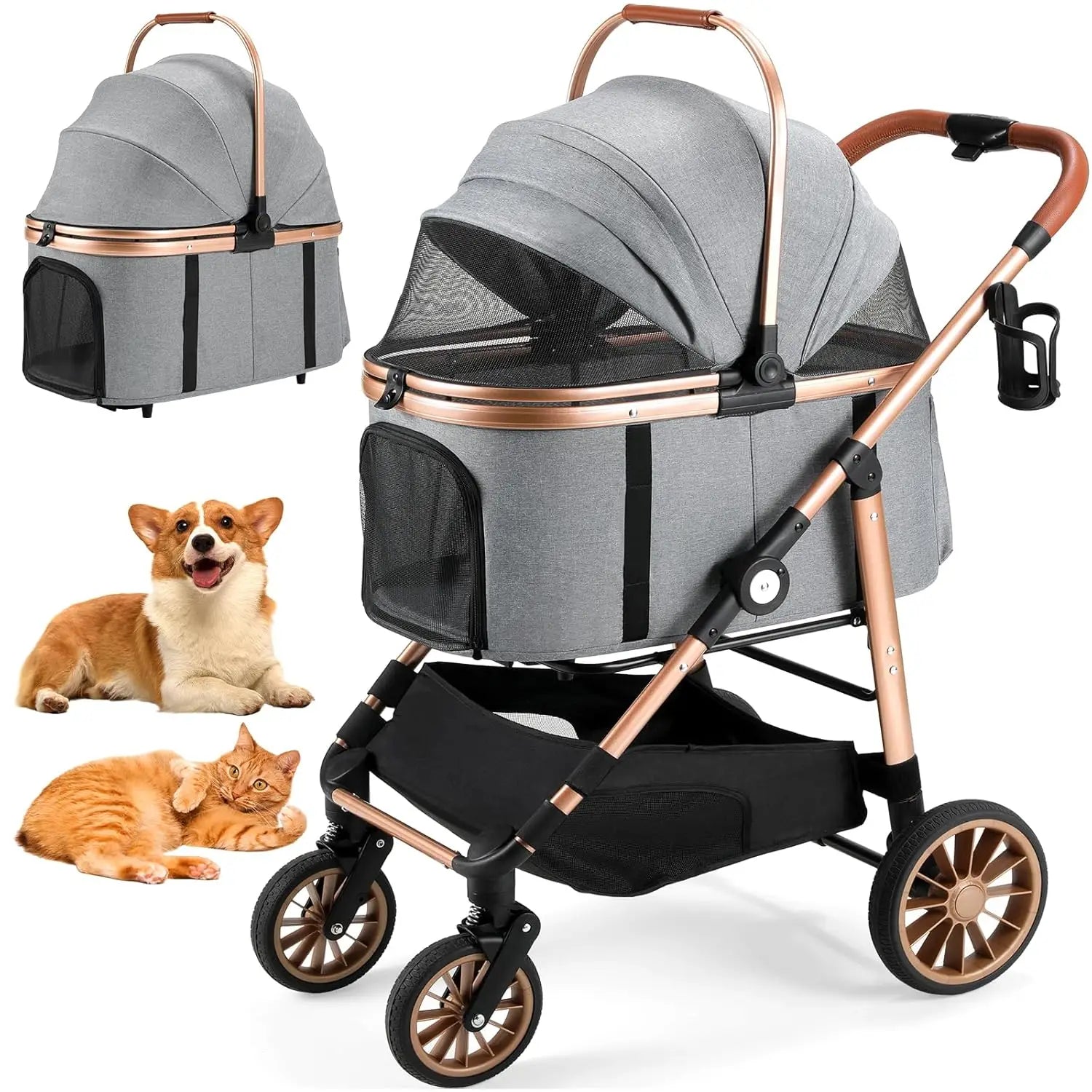 Shock Absorption Dog Stroller