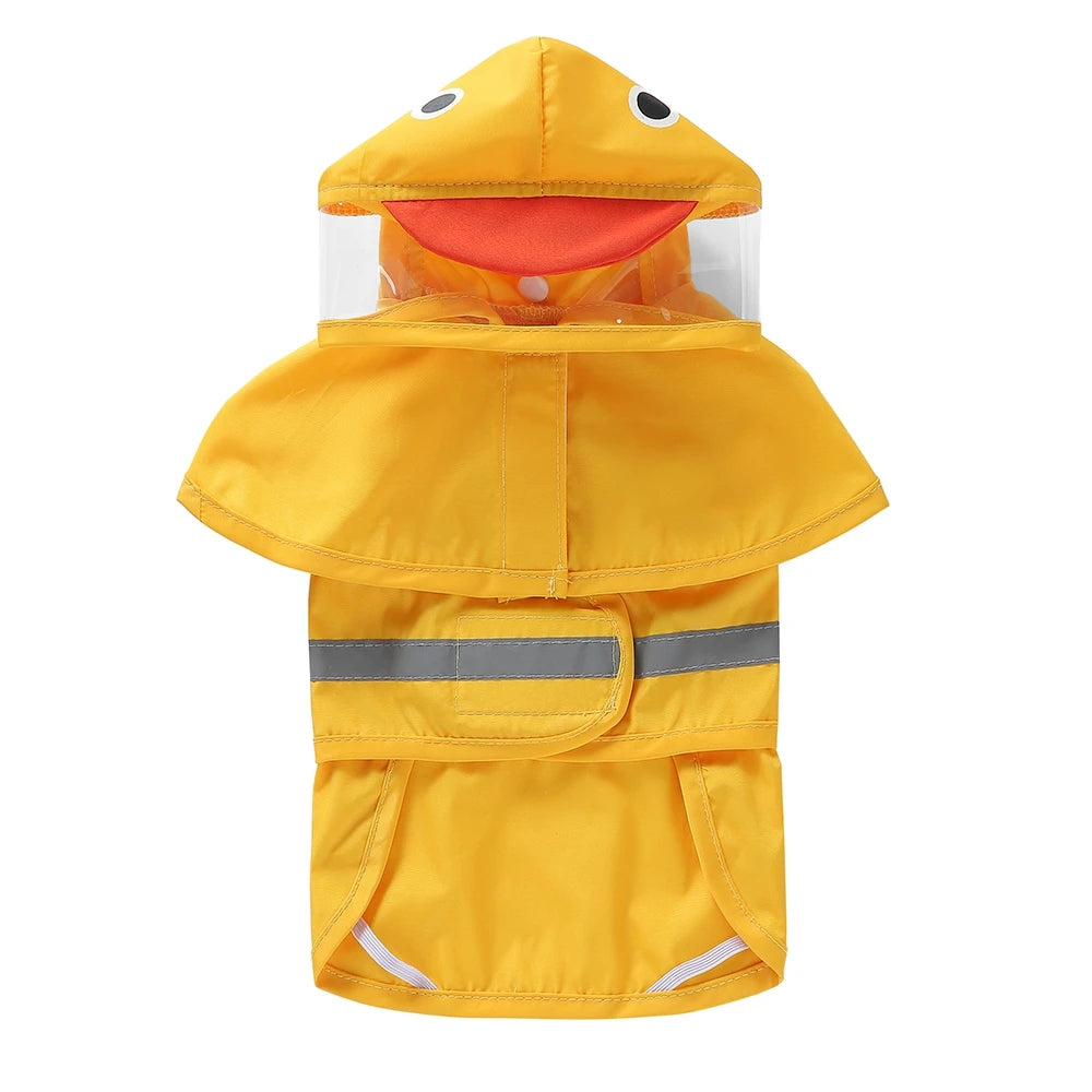 Fashionable Reflective Dog Raincoat