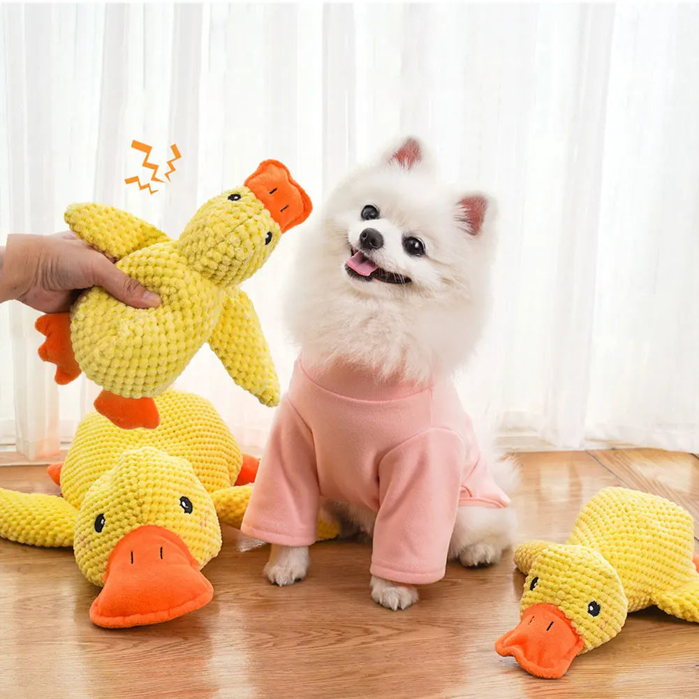 Plush Dog Calming Toy - Bite Resistant