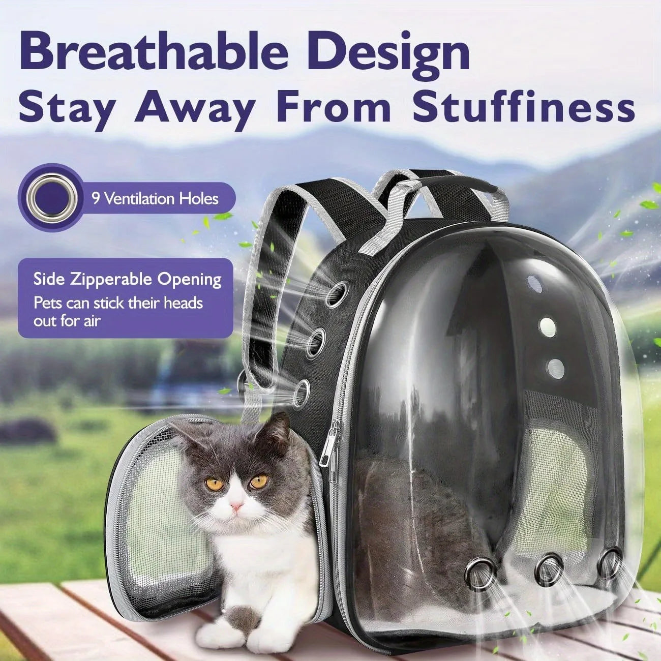 Backpack Carrier for Small Medium Pets
