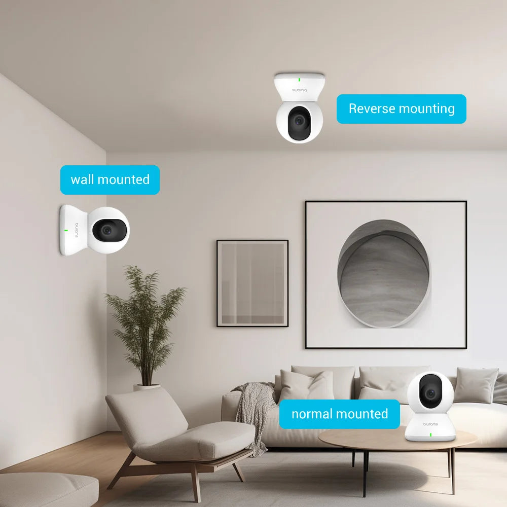 Pet WiFi Indoor Camera, 360° w/Phone App, 2-Way Talk