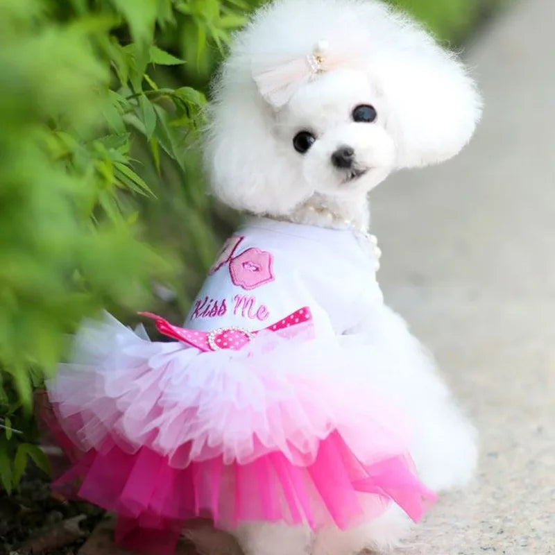 Dog Princess Dress for Small Dogs